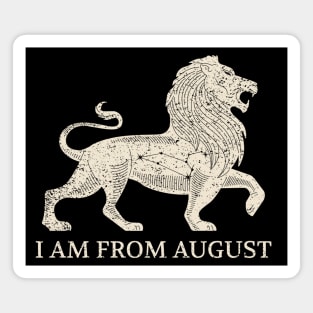 Born in August – Leo Zodiac Design Magnet
